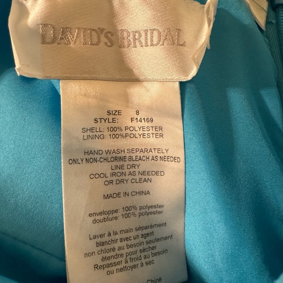 Elegant Blue Strapless Dress - Picture 3 of 3